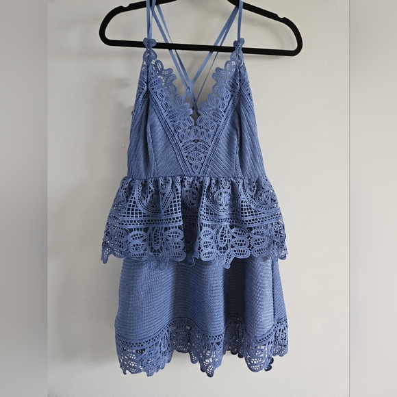 Self Portrait Lace Trimmed Dress - Picture 3 of 7